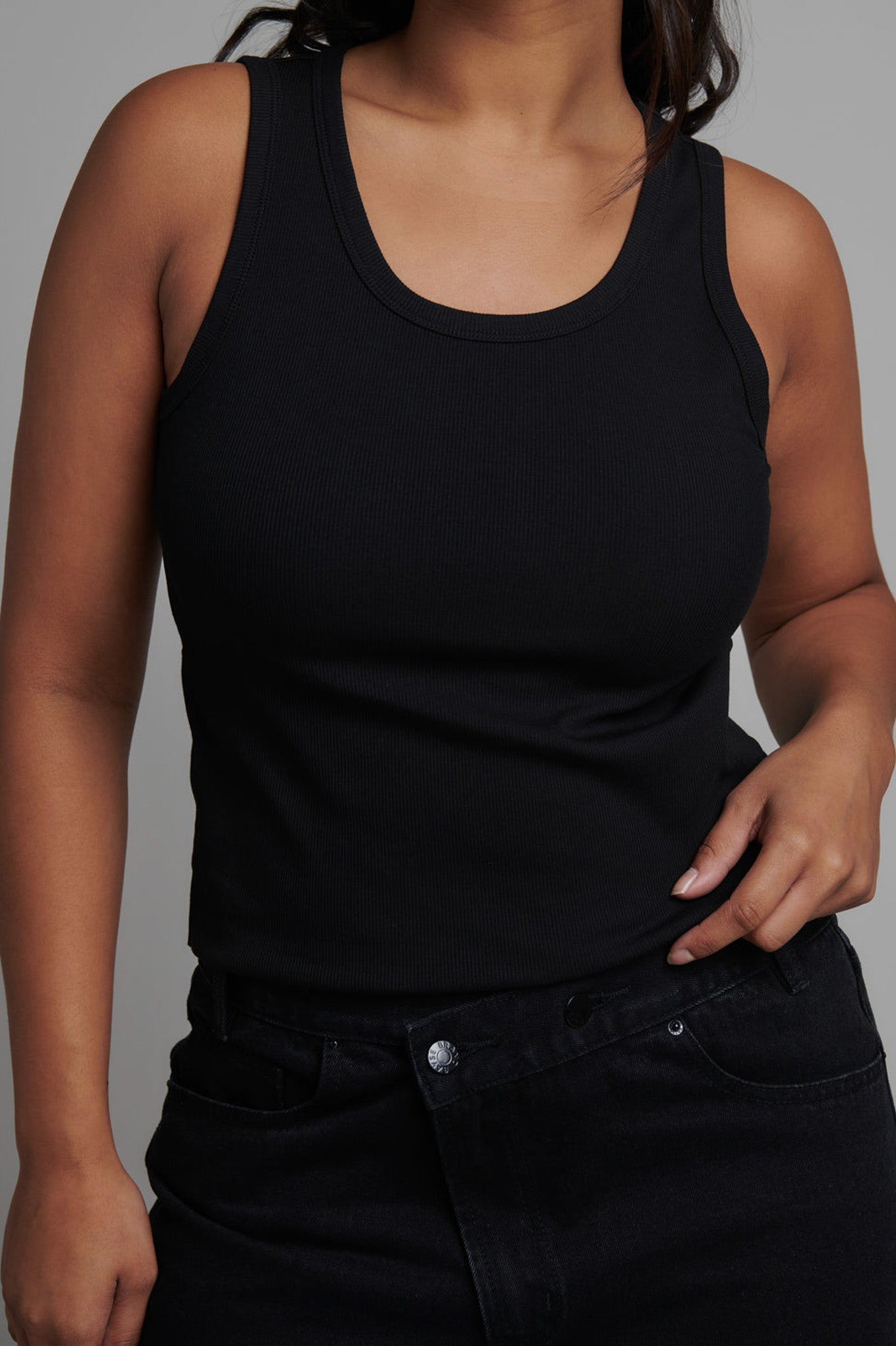 CASSIA TANK - BLACK