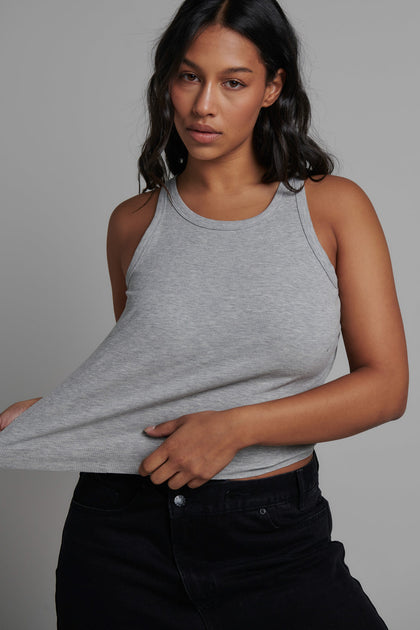 MALISSA TANK - GREY MARLE