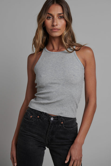 MALISSA TANK - GREY MARLE