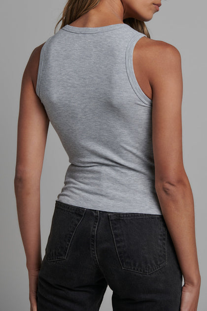 CASSIA TANK - GREY MARLE