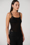 DATON SINGLET TOP - BLACK