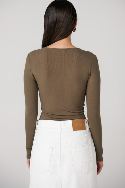 LARA BODYSUIT - KHAKI