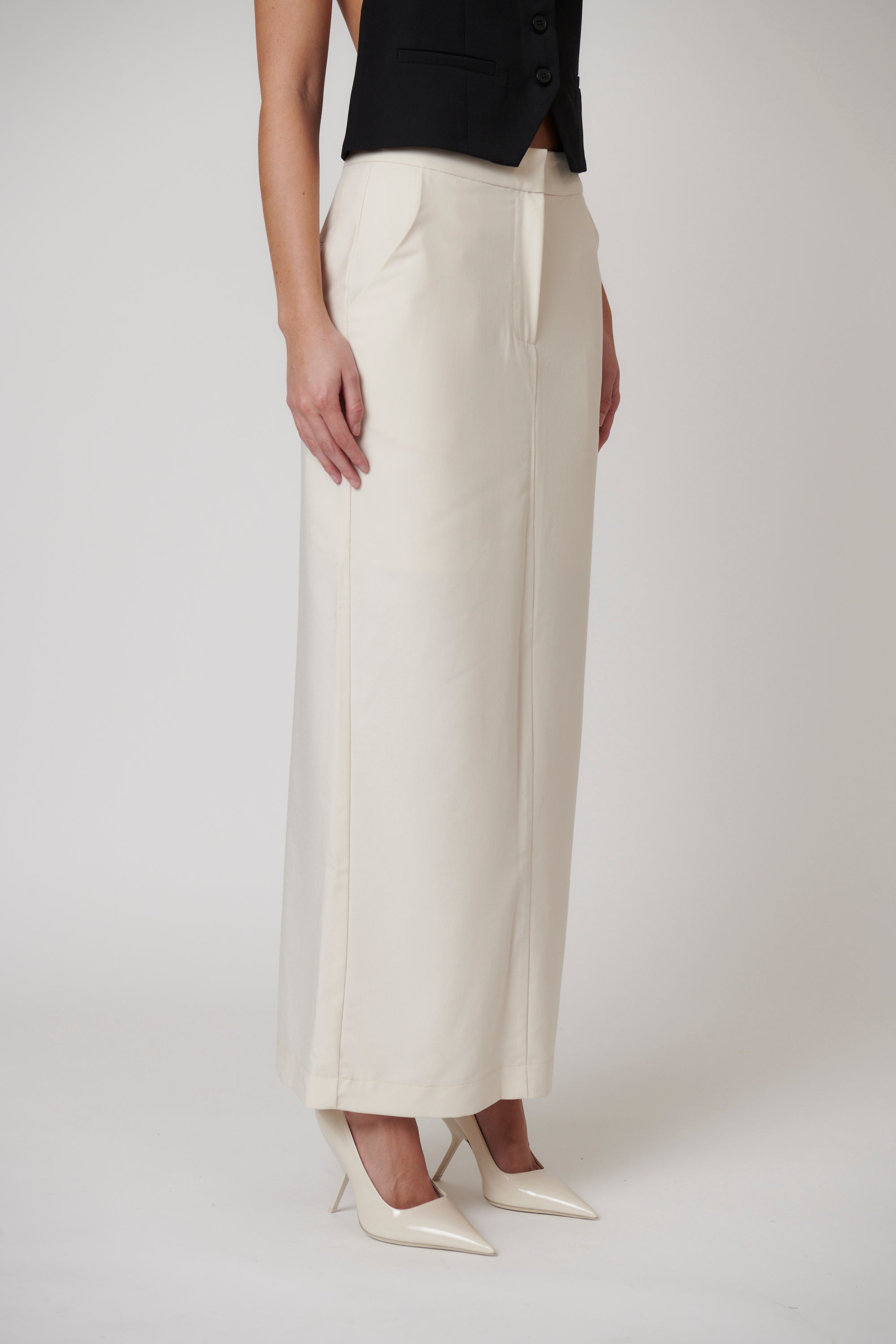 PHEONIX MAXI SKIRT - IVORY