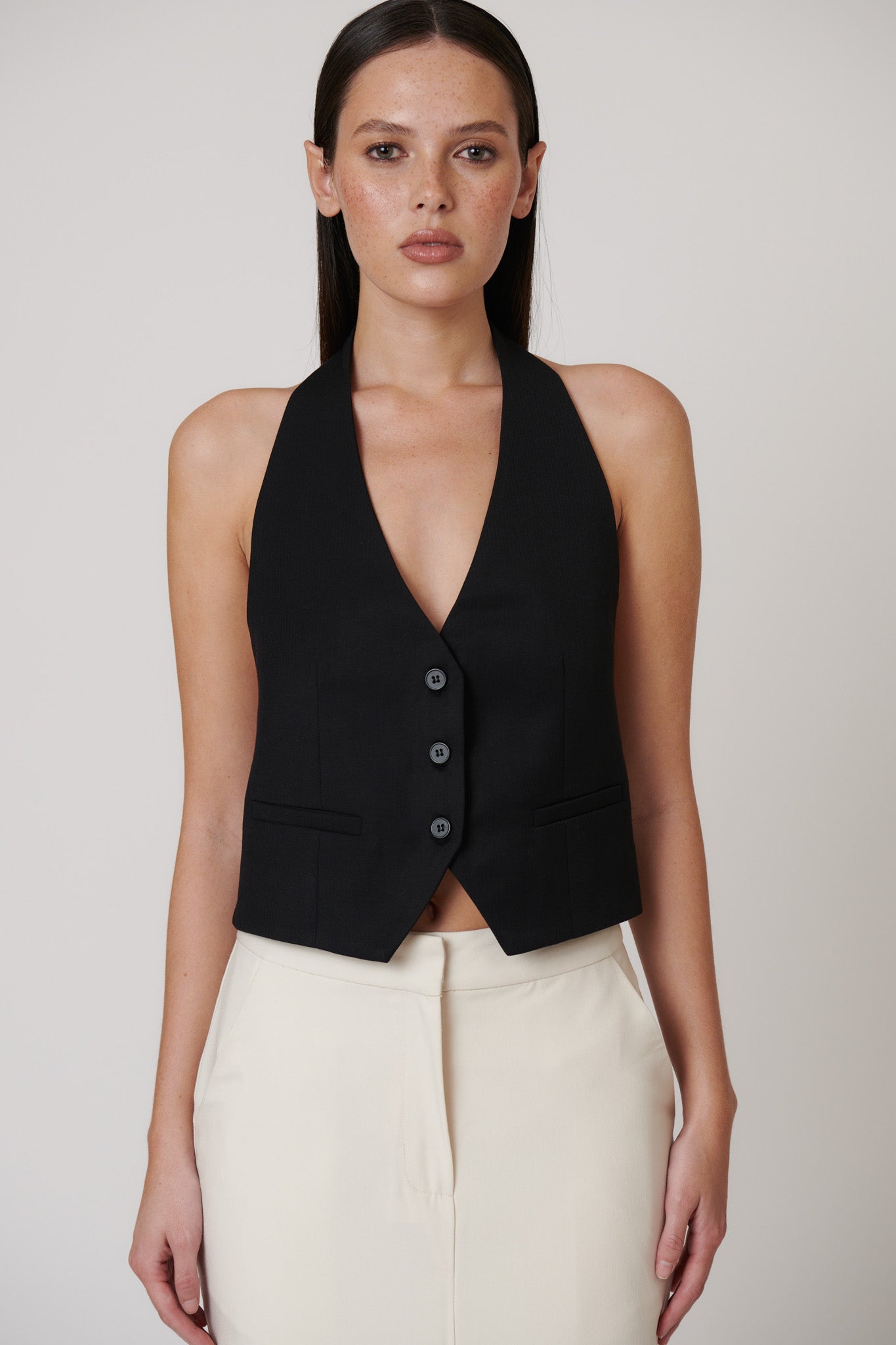 CORI VEST - BLACK