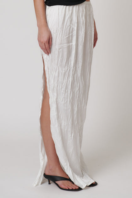 RIVER MAXI SKIRT - IVORY