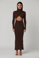 MANARA DRESS - CHOCOLATE