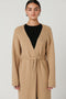 ELENA FULL LENGTH CARDIGAN - LATTE