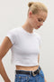 COREY CROPPED T-SHIRT - WHITE