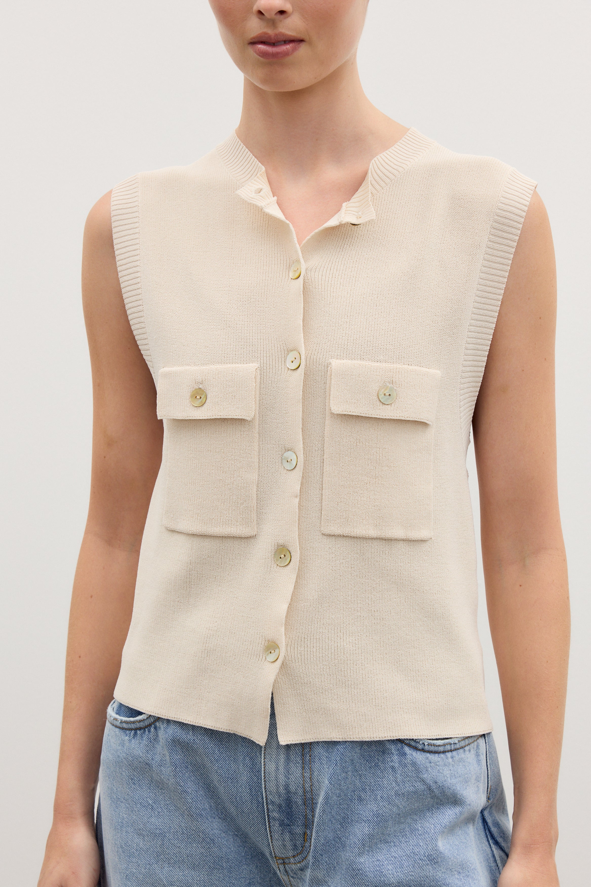 FREYA VEST - IVORY