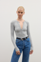 LARA BODYSUIT - GREY MARLE