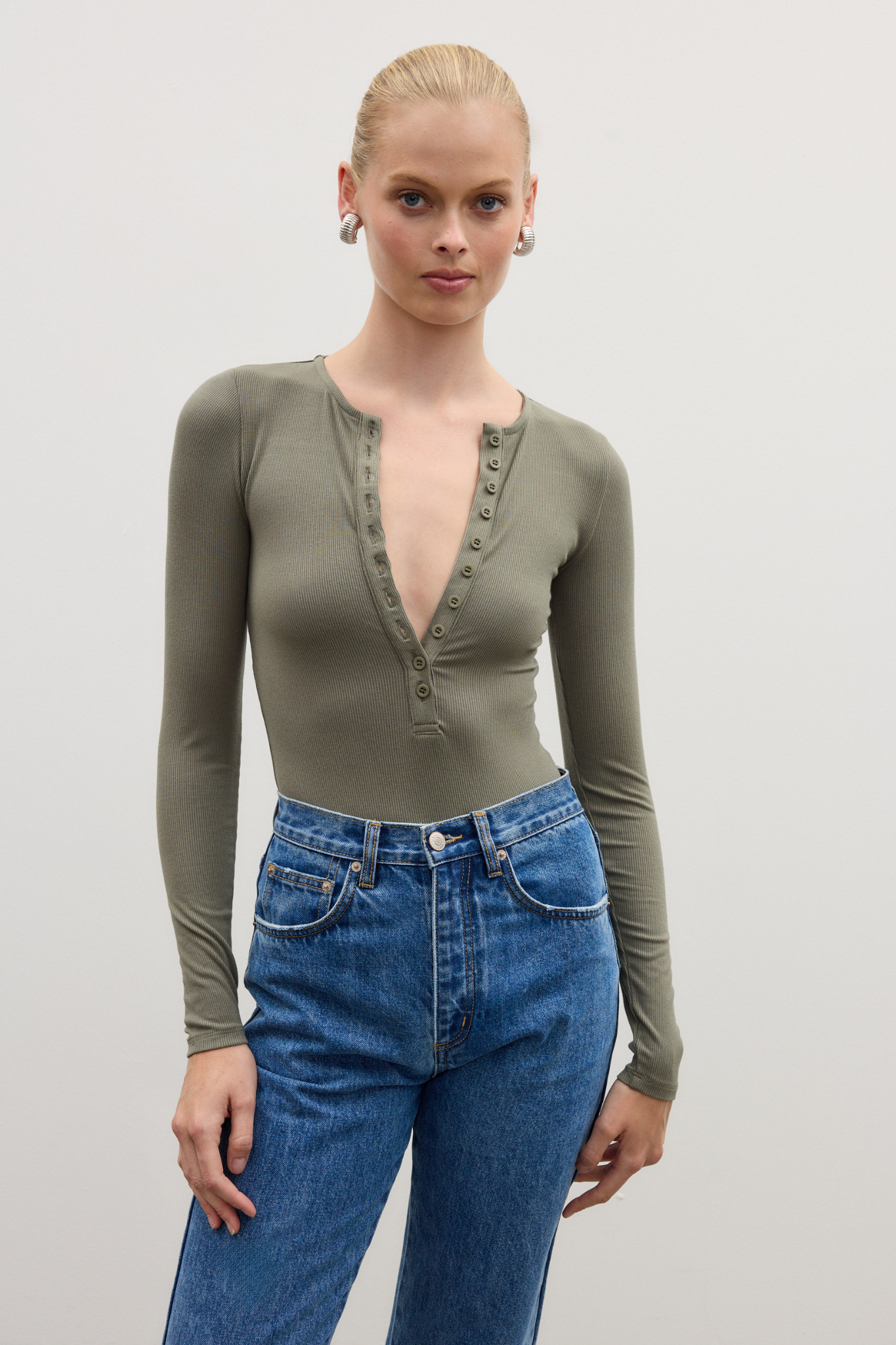 LARA BODYSUIT - KHAKI