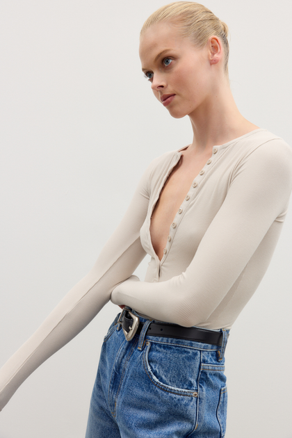 LARA BODYSUIT - OATMEAL