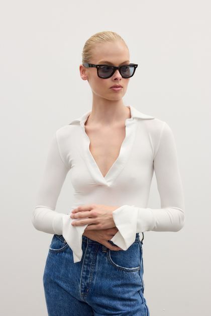 CELINE BODYSUIT - WHITE