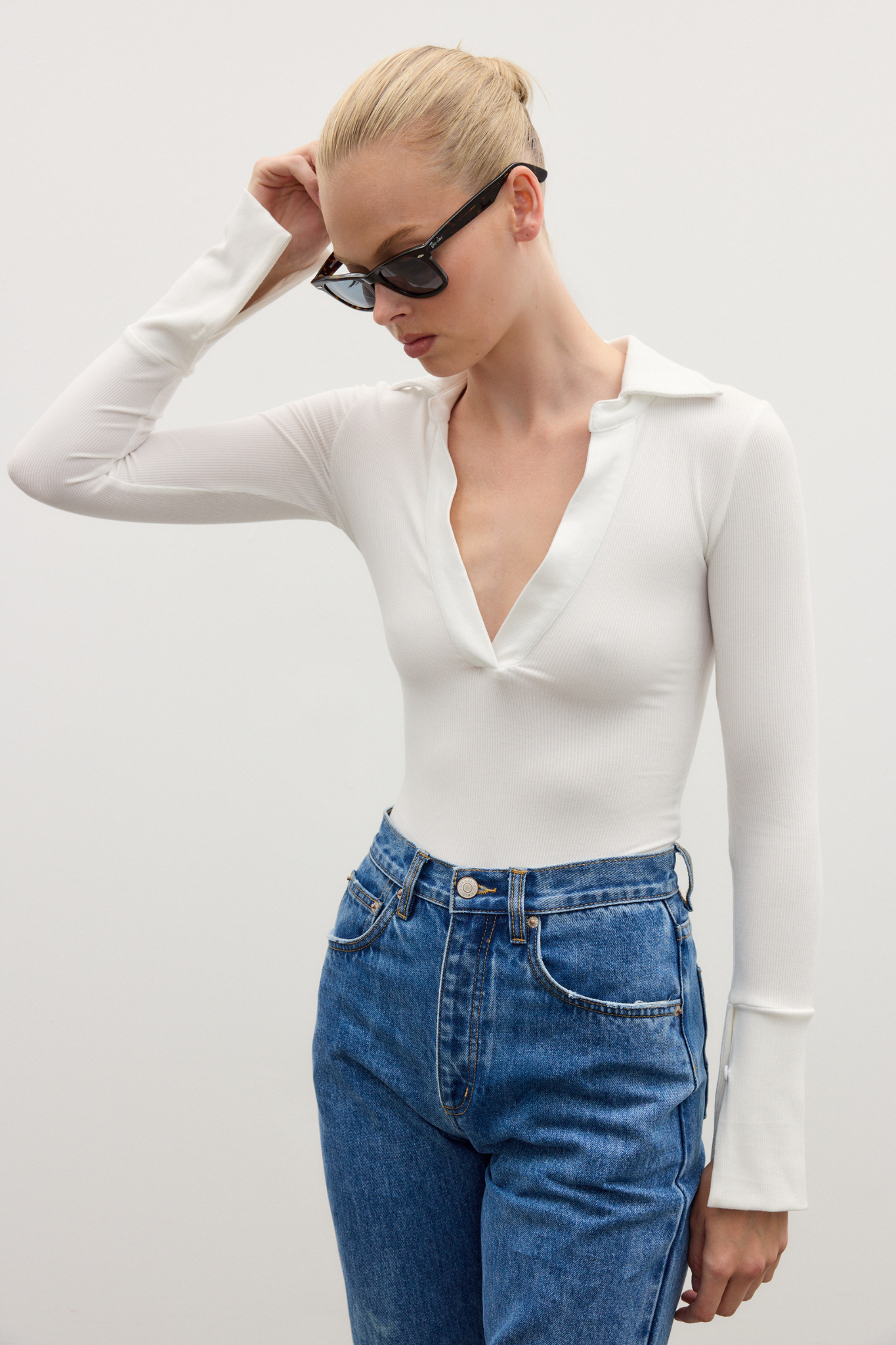 CELINE BODYSUIT - WHITE