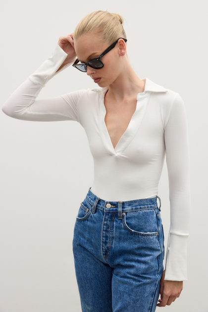 CELINE BODYSUIT - WHITE