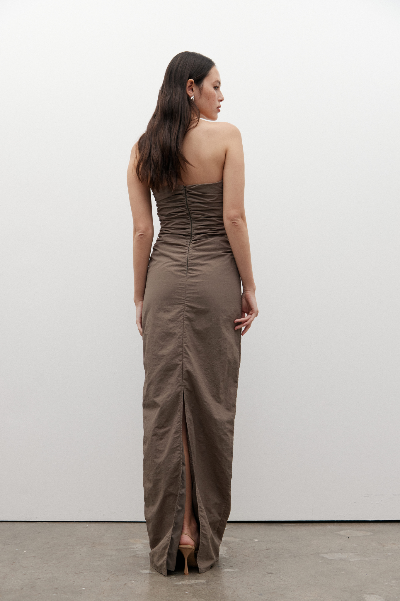 ALINA DRESS - TAUPE