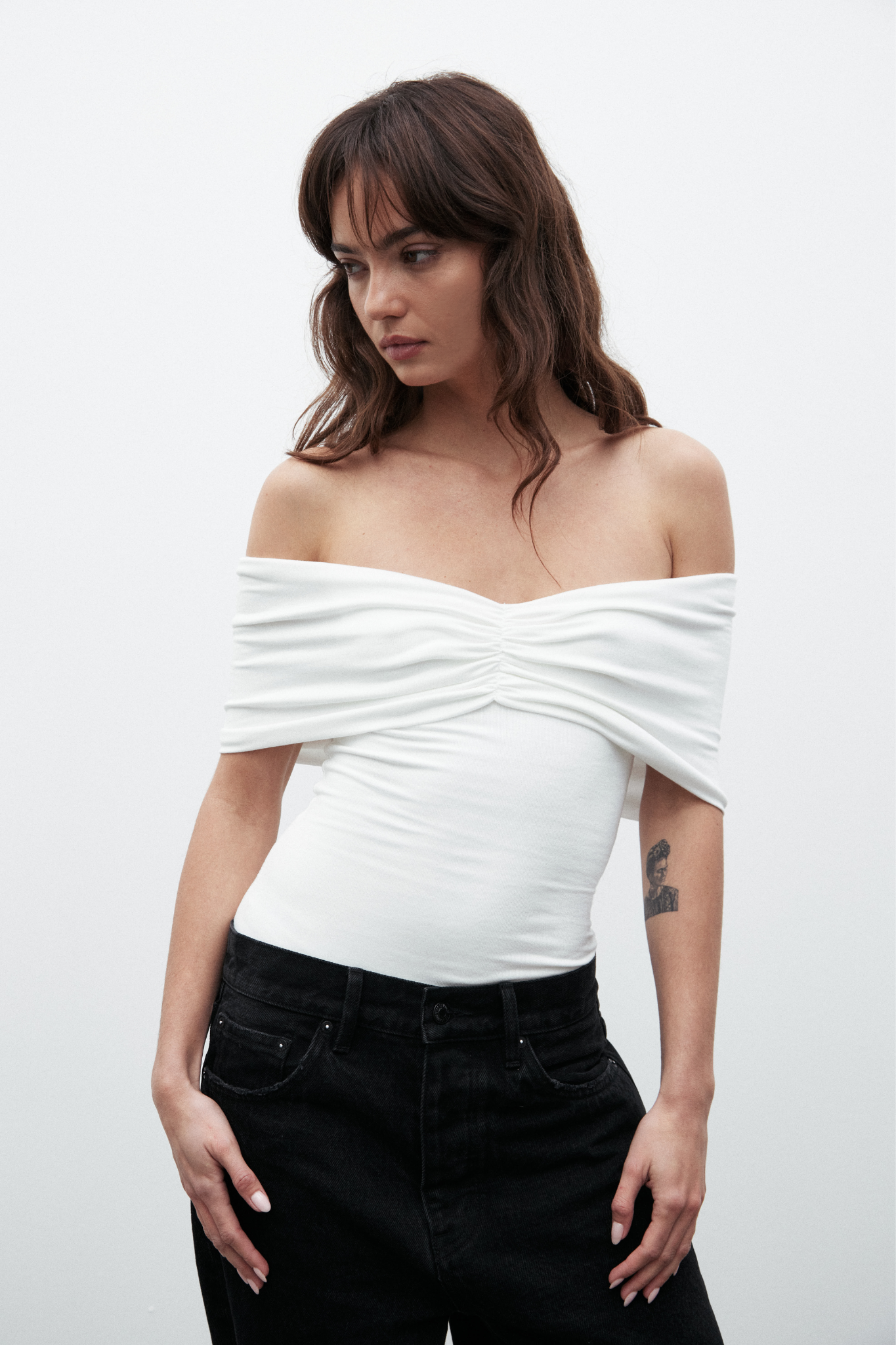 EISLEY SLEEVELESS BODYSUIT - WHITE