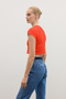 COREY CROPPED T-SHIRT - CHERRY RED