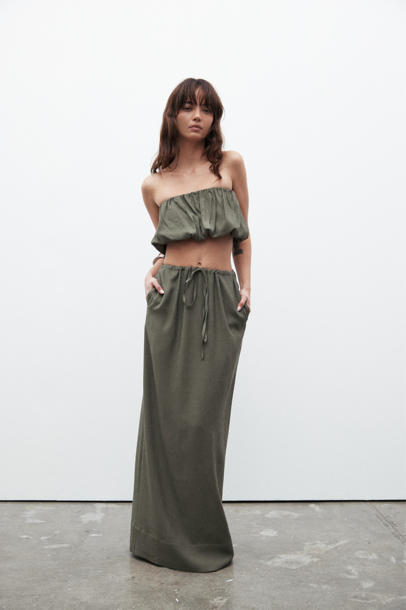 SELENA SKIRT - SLATE