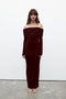 ALESSANDRA MAXI DRESS - WINE