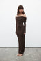 ALESSANDRA MAXI DRESS - CHOCOLATE