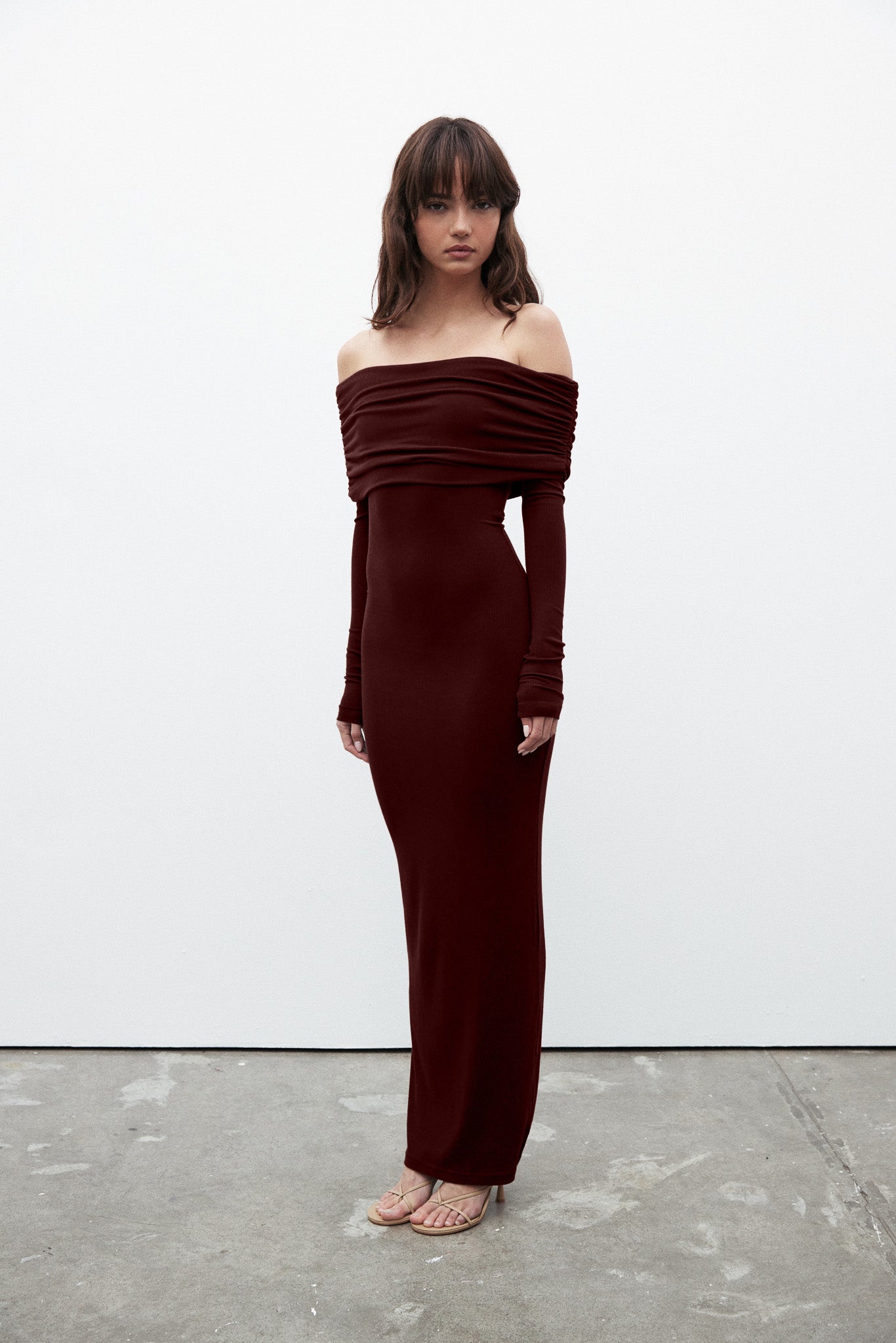 ALESSANDRA MAXI DRESS - WINE