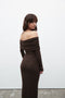 ALESSANDRA MAXI DRESS - CHOCOLATE