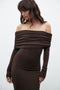 ALESSANDRA MAXI DRESS - CHOCOLATE