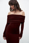 ALESSANDRA MAXI DRESS - WINE