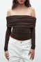 ALESSANDRA TOP - CHOCOLATE