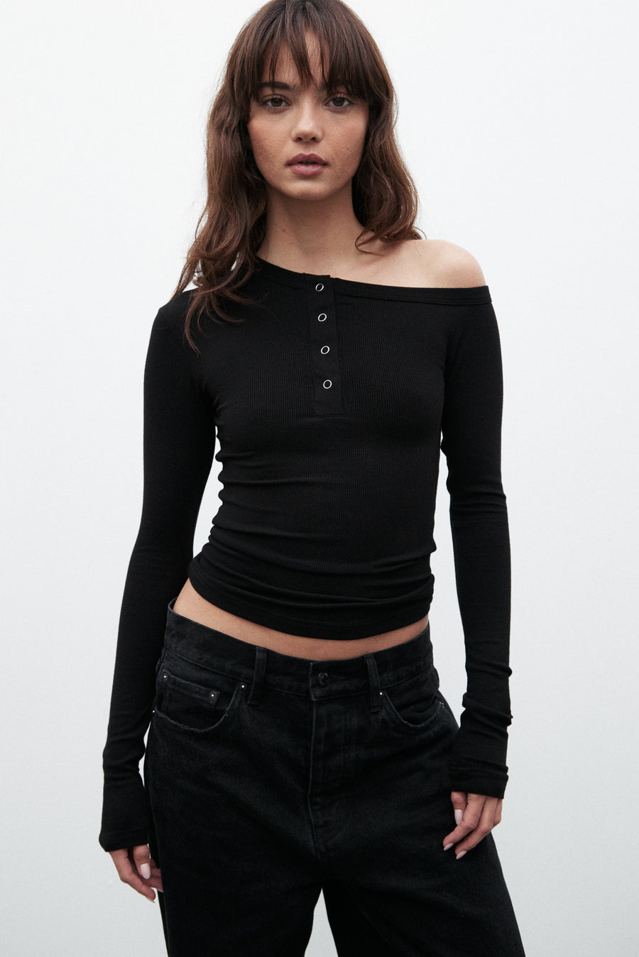 ZINNIA TOP - BLACK