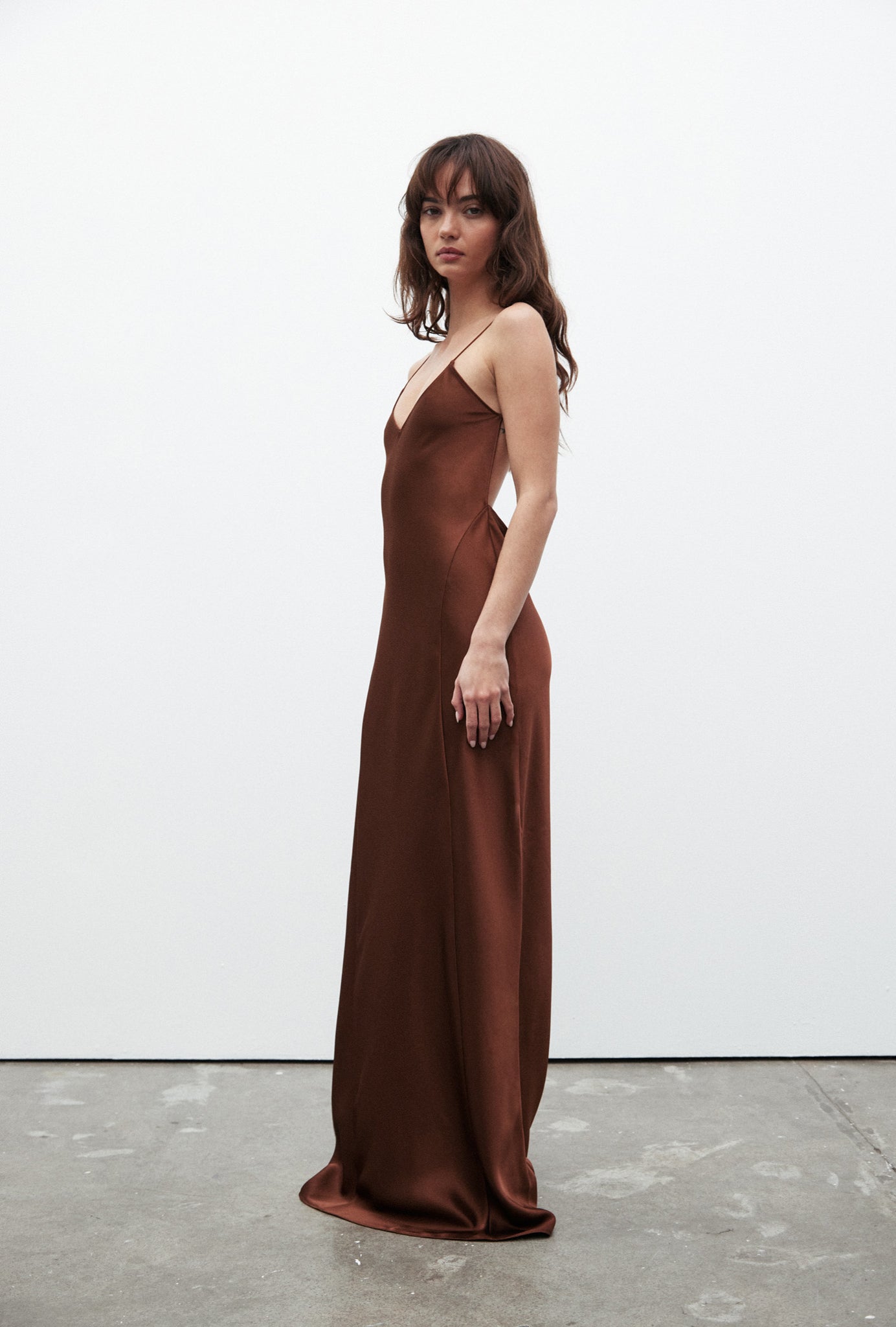 LUANA DRESS - CHESTNUT