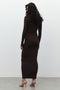 NINA MAXI DRESS - CHOCOLATE