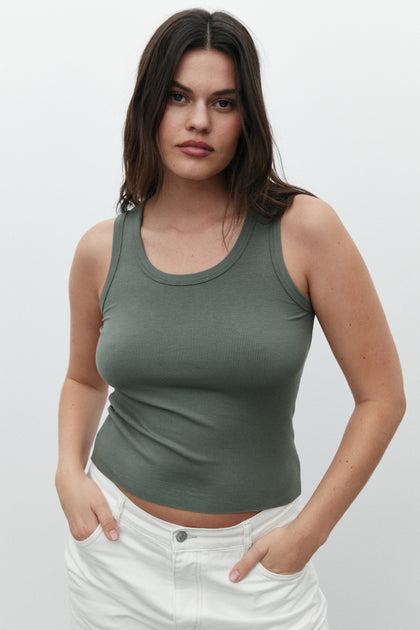 CASSIA TANK - KHAKI