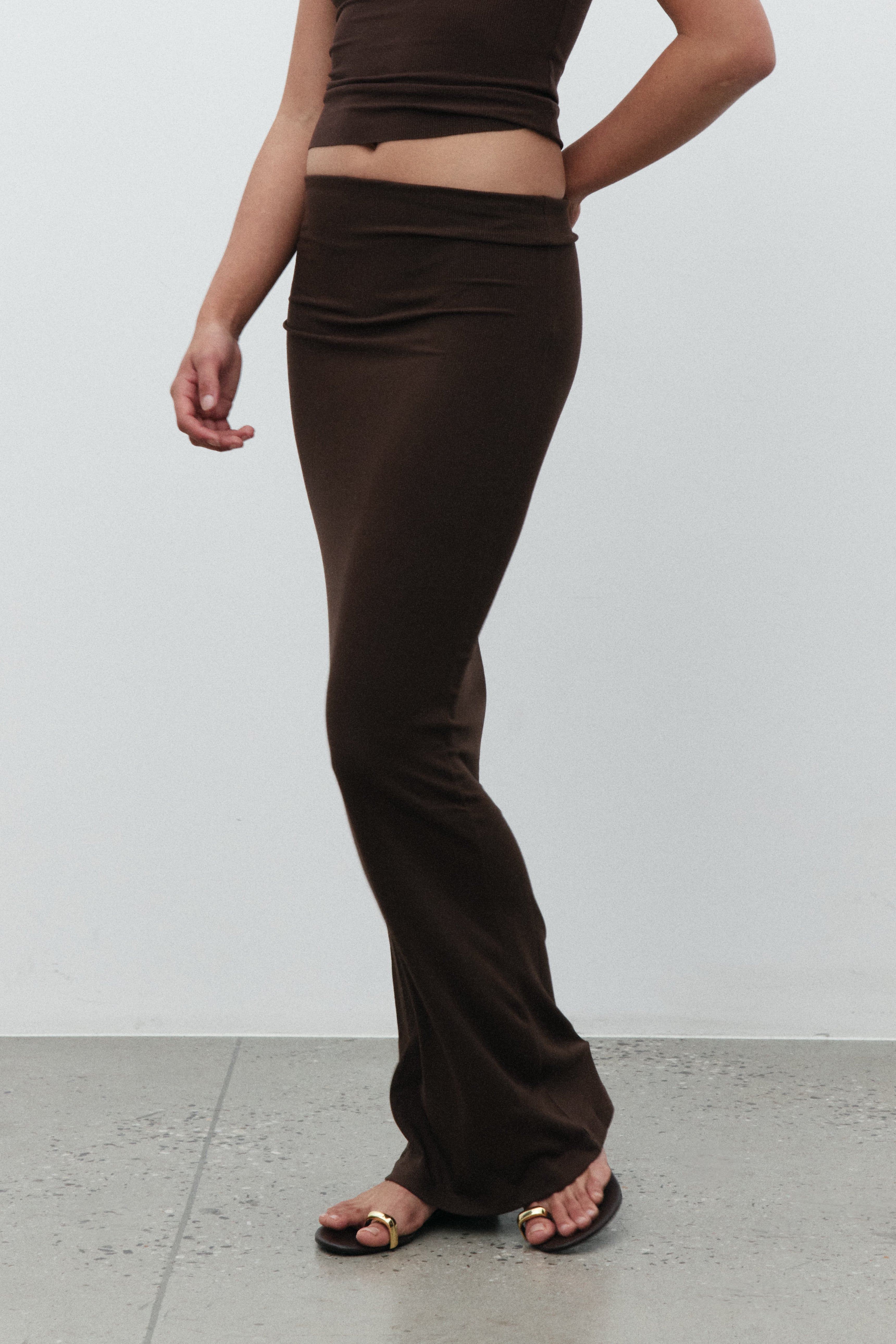 EDEN MAXI SKIRT - CHOCOLATE