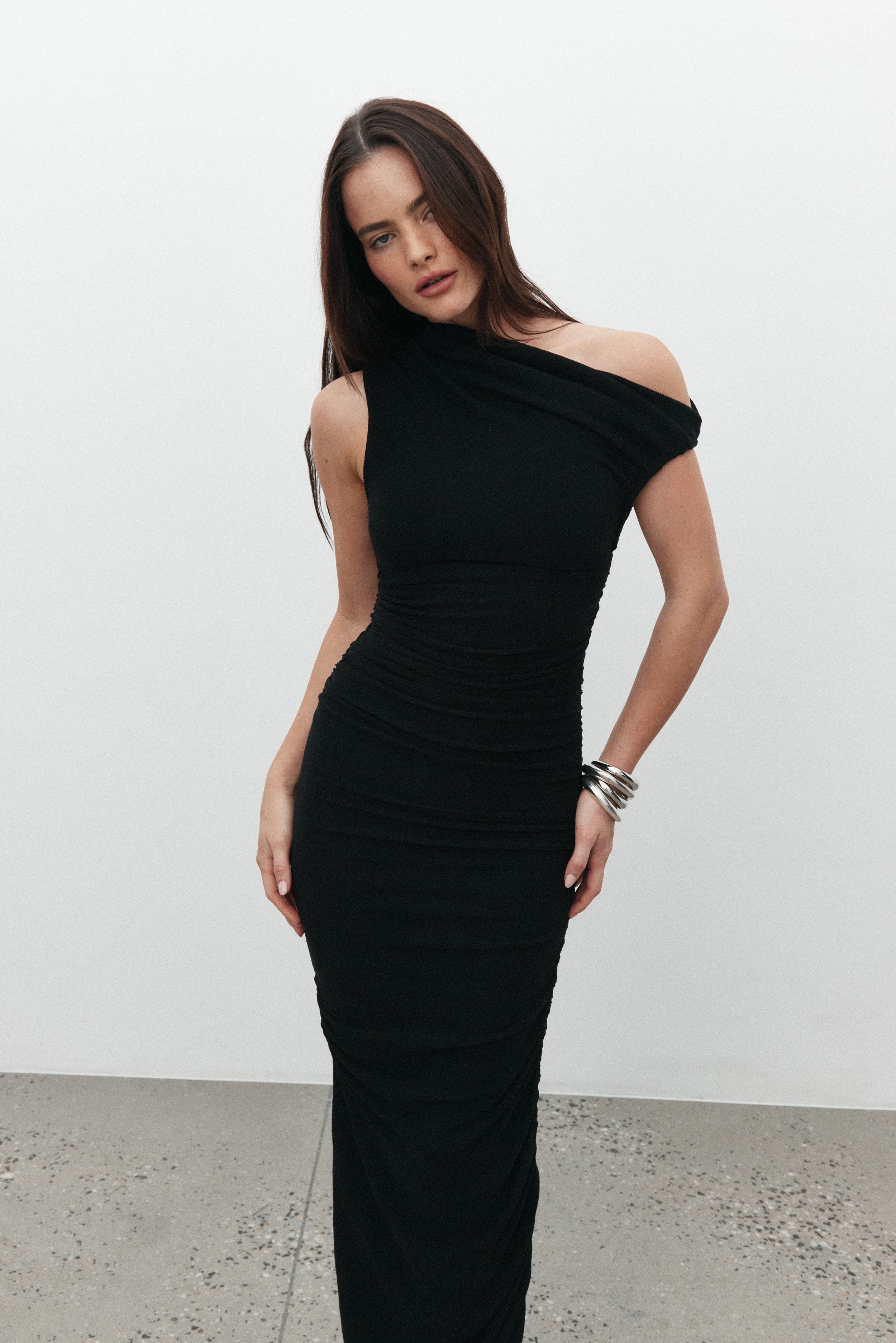 AZORA MAXI DRESS - BLACK