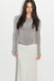 ANISA TOP - DOVE GREY