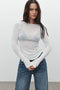 MYLES CREW NECK TOP - WHITE