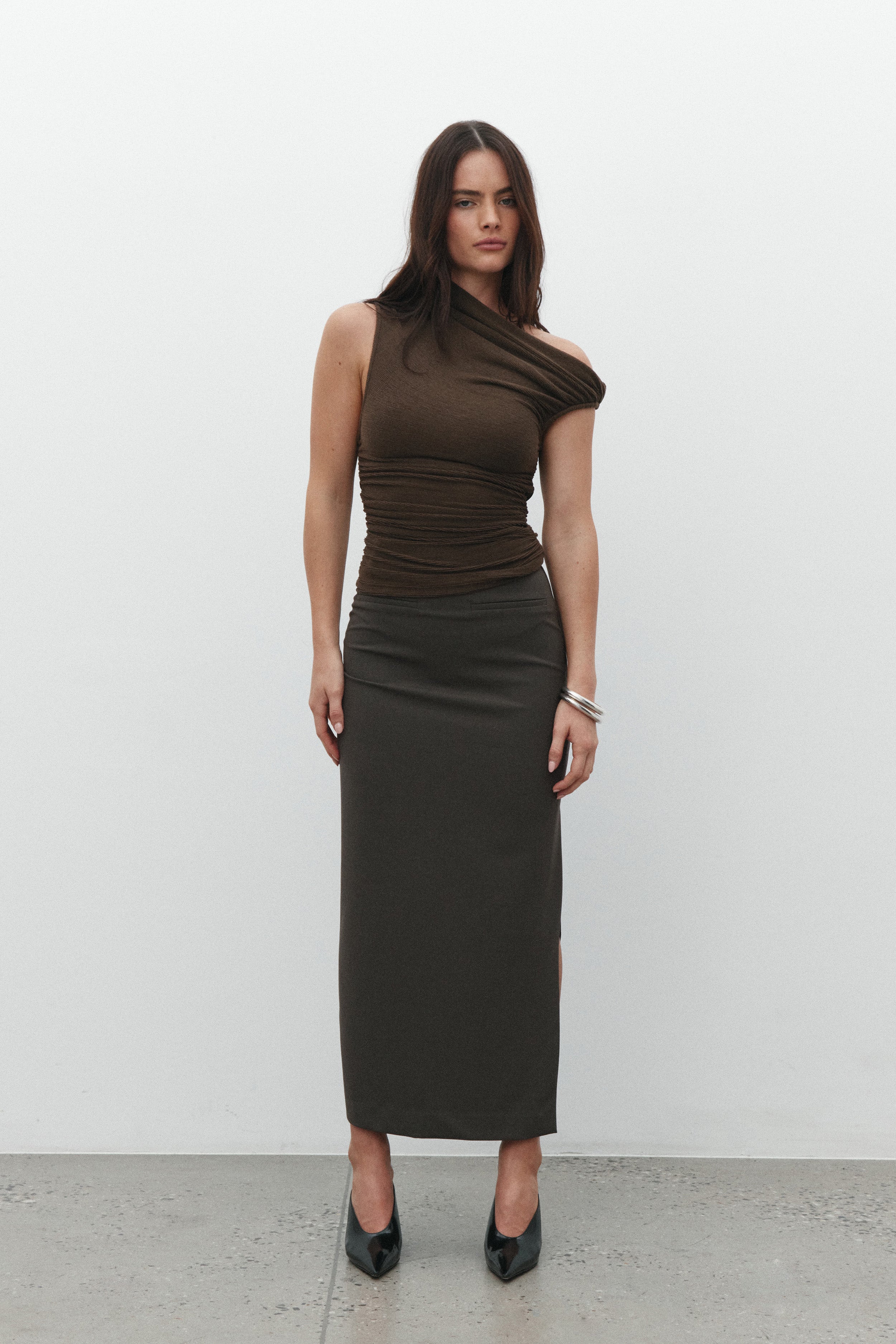 KILLIAN SKIRT - CHOCOLATE