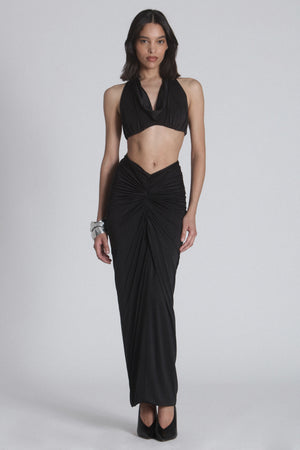 MANHATTAN MAXI SKIRT - BLACK