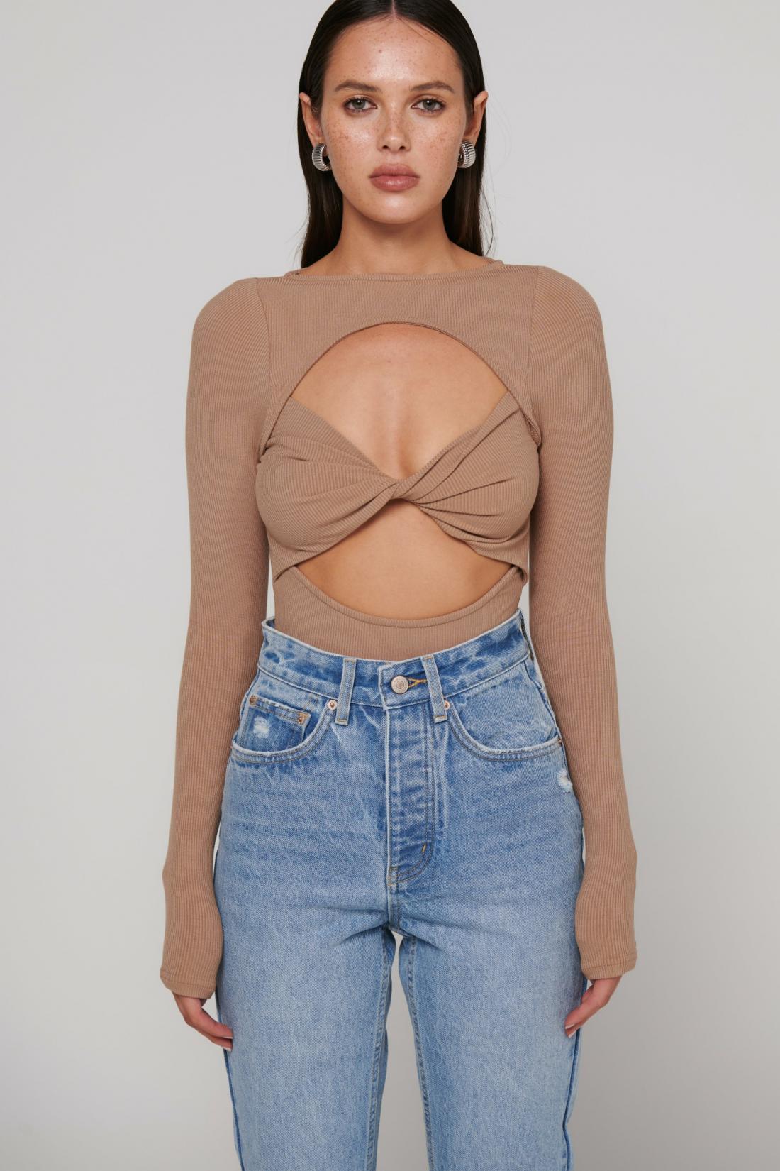 TEO BODYSUIT - LATTE